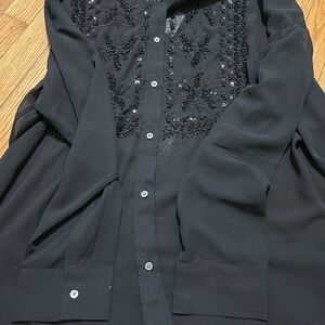GAP Black Boyfriend Shirt